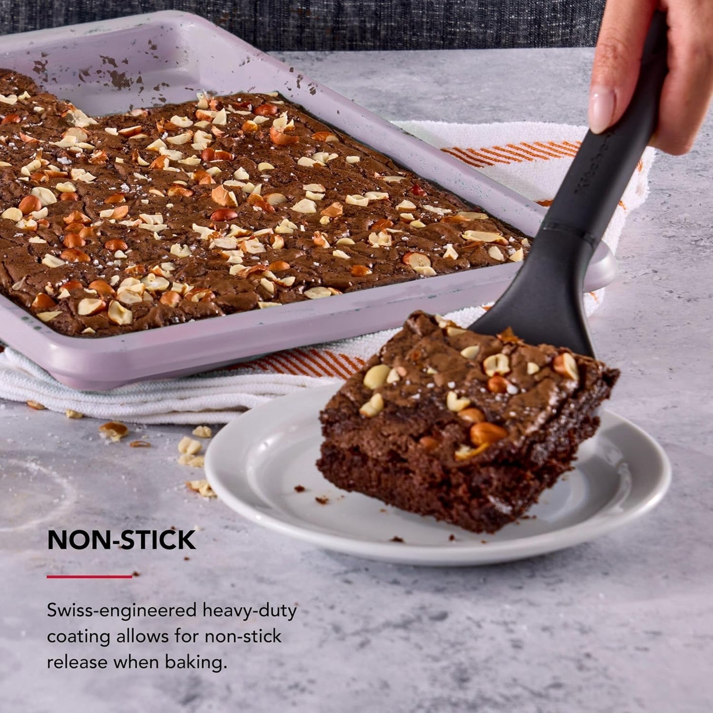 KitchenAid Nonstick Baking Sheet - 9 x 13-Inch Aluminized Steel | Dishwasher Safe, Wildflower Design