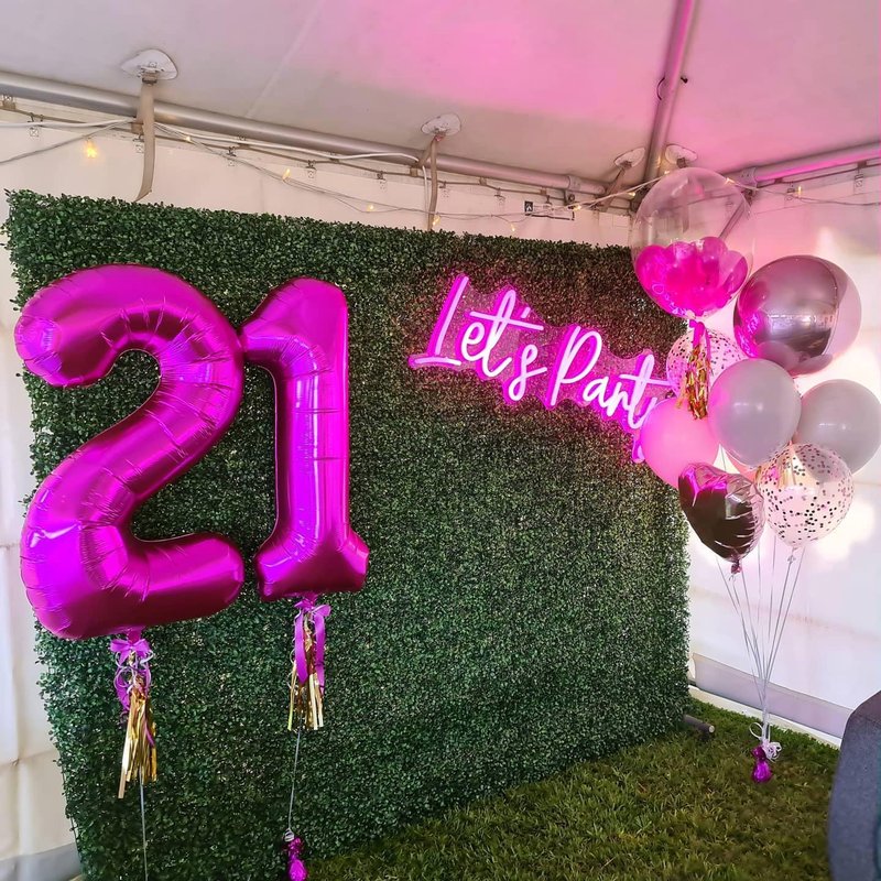 Rosy Purple 2 Balloon, Number Balloons 40 Inch, 2nd Balloon Number Birthday Decorations, Second Two Birthday Party Supplies, Number 2 Balloon