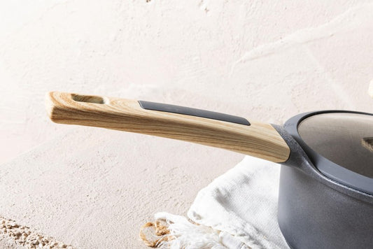 KASANOVA 12-pcs cookware set Nonstick, Induction pots and pans, Aluminum pans for cooking with glass lids, kitchen tool and pan protectors, PFOA-free (12 piece)