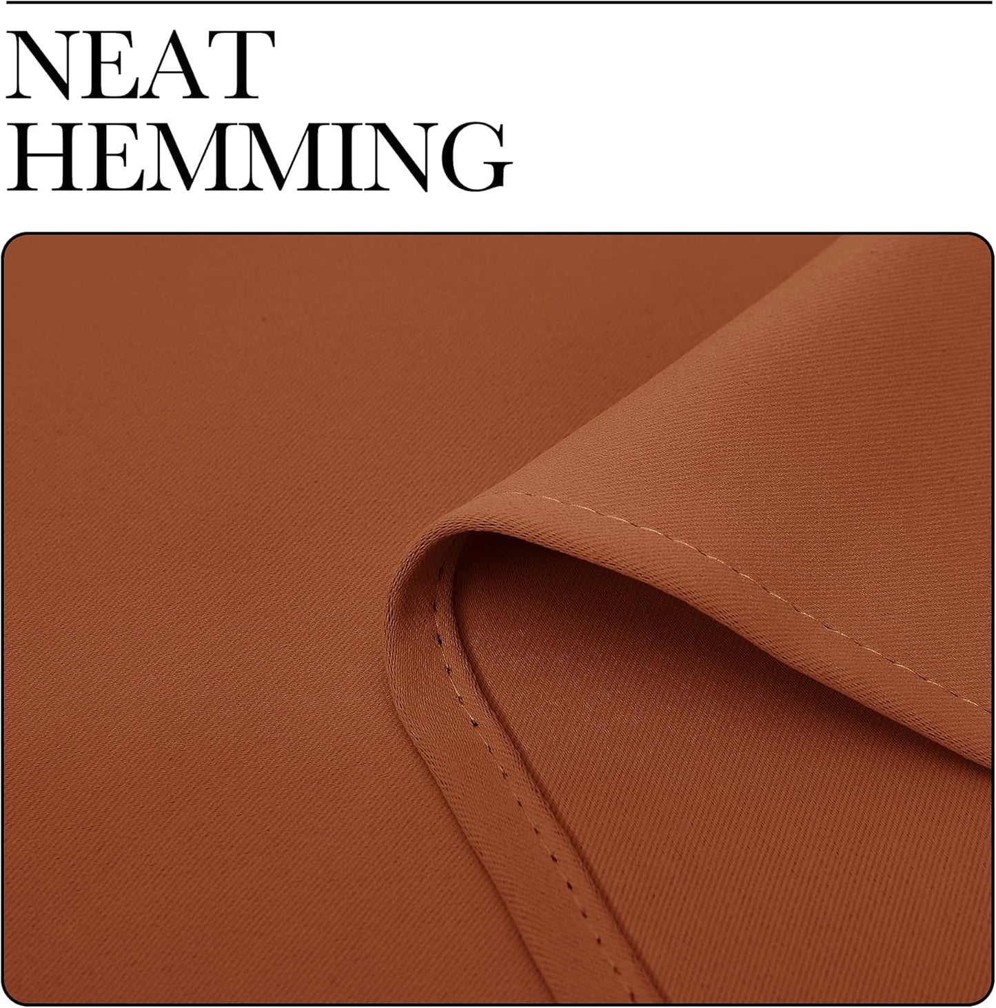NICETOWN Blackout Curtains - Thermal Insulated Drapes for Privacy | Burnt Orange, 42 x 68 Inches