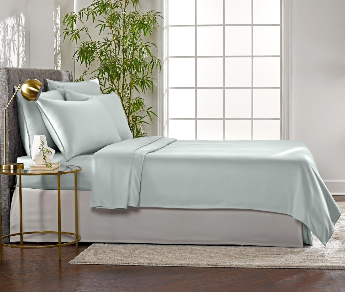Pure Bamboo Full Sheets - Luxuriously Soft & Cooling 100% Organic Viscose Bed Sheet Set | Full Size, Sea Glass
