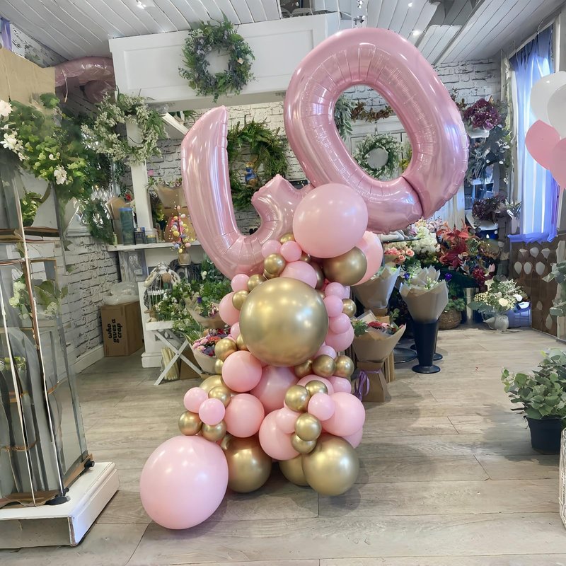 40" Balloon Letter A Pastel Pink, Large Foil Pink Letter Balloons Set A - Z for Girls, Light Pink A Helium Balloons for Women Birthday Anniversary Graduation New Year Party Decoration Supplies