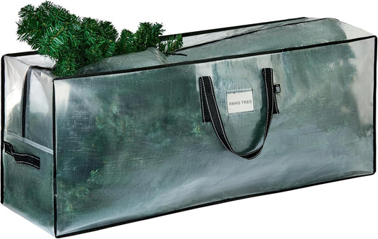 VENO Christmas Tree Storage Bag - Heavy Duty 7.5 Ft Zippered Design with Durable Handles & Label Slot