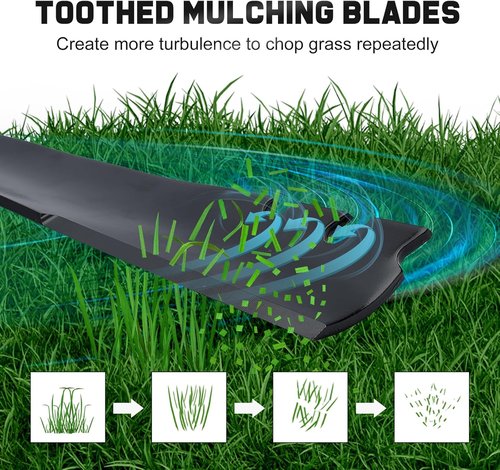 Grasscool Recycler 22 Blades - Replacement Parts for Toro Lawn Mowers | Fits 22" Deck Models
