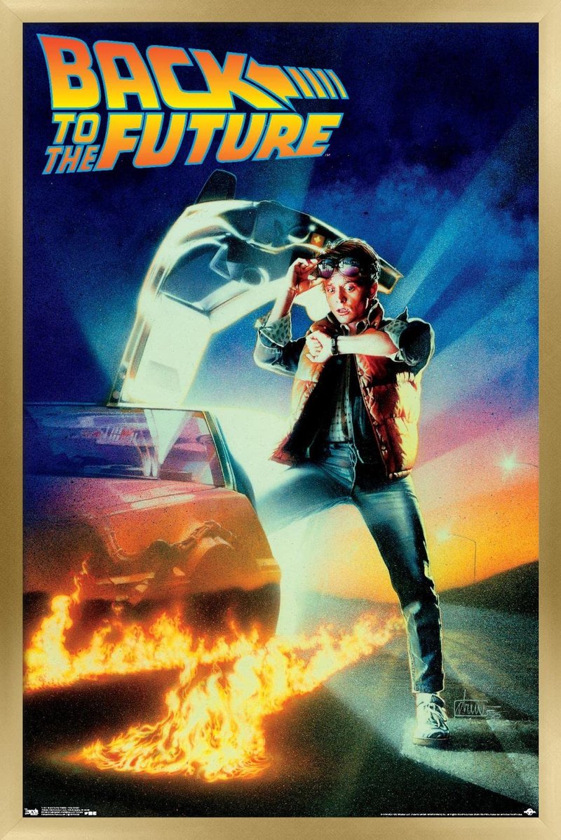 Trends International Back to the Future - One Sheet Wall Poster, 22.375" x 34", Gold Framed Version