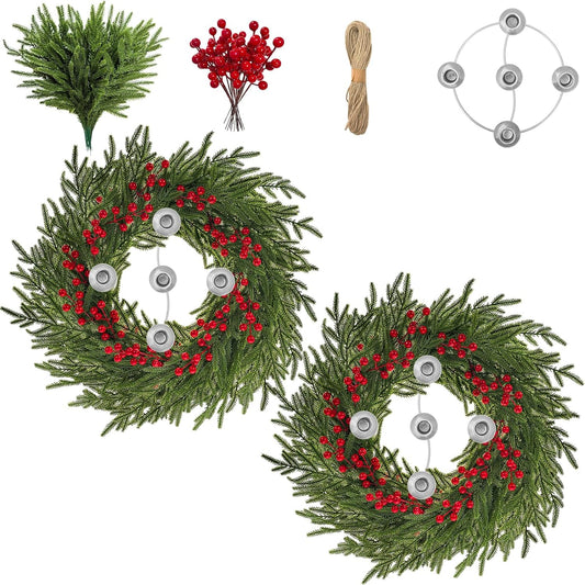 Regine Switzerland Christmas Advent Wreath Ring Set - 5 Candle Holders for Traditional Holiday Decor
