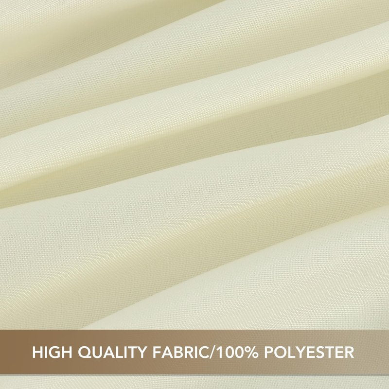 sancua Rectangle Tablecloths for 8 Foot Tables, 6 Pack - Washable Polyester Fabric Table Cloth for Wedding Party, Birthday, Banquet Reception, 60x120 Inch, Beige