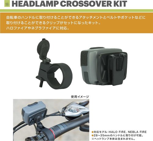 Black Nathan Headlamp Crossover Kit for Outdoor Adventures & Night Running