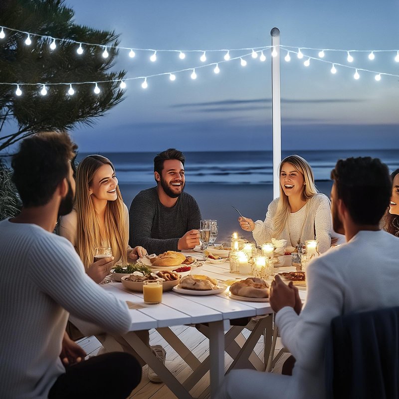 JMEXSUSS 100ft Globe String Lights Indoor Outdoor Waterproof, 200 LED White Christmas Fairy Lights Plug in with Remote, Connectable Hanging Lights for Bedroom Patio Holiday Tree Party Christmas Decor