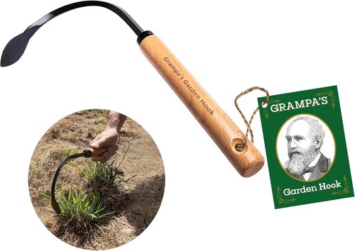 Grampa's Garden Hook - Versatile Weed Puller & Hand Cultivator Tool - Lightweight & Durable Design