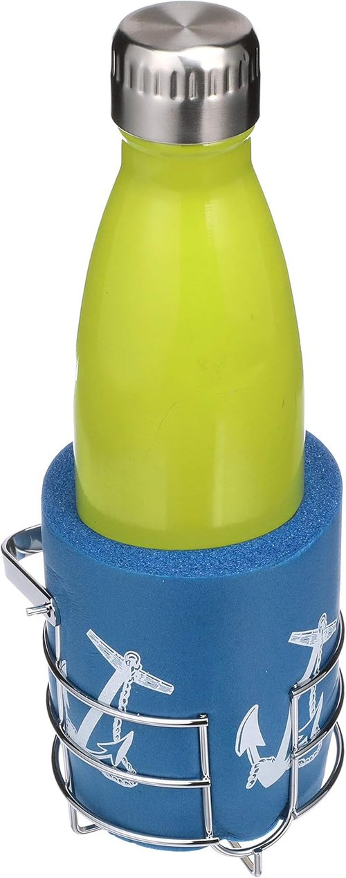 Chrome Plated Brass Boat Beverage Holder - Thermal Insulator for Drinks
