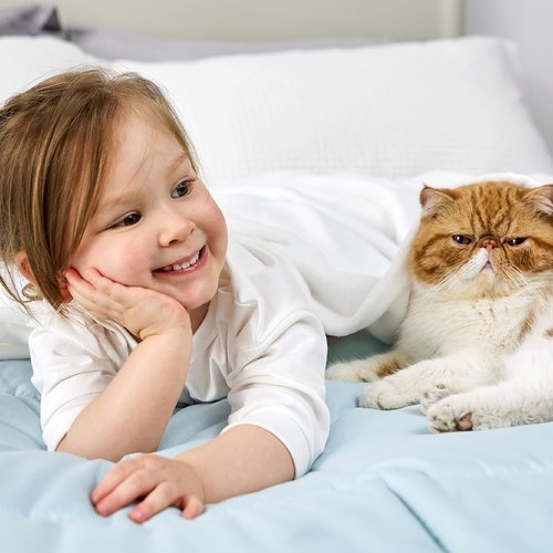 Bedsure GentleSoft Fleece Blanket - Cozy Small Throw for Kids | 43x55 Inches, White