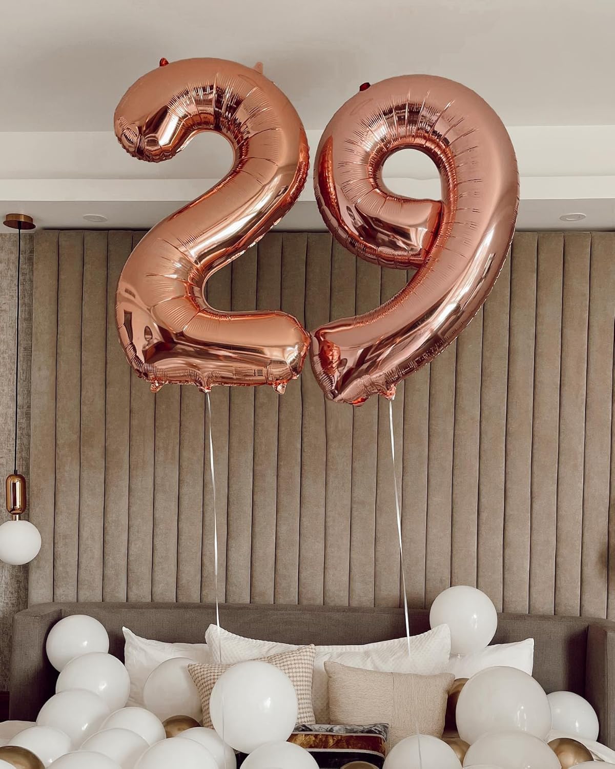 Rose Gold Number 9 Balloon - 40 Inch Giant Birthday Decoration for Boys & Girls | Perfect for 9th, 19th, 29th Parties