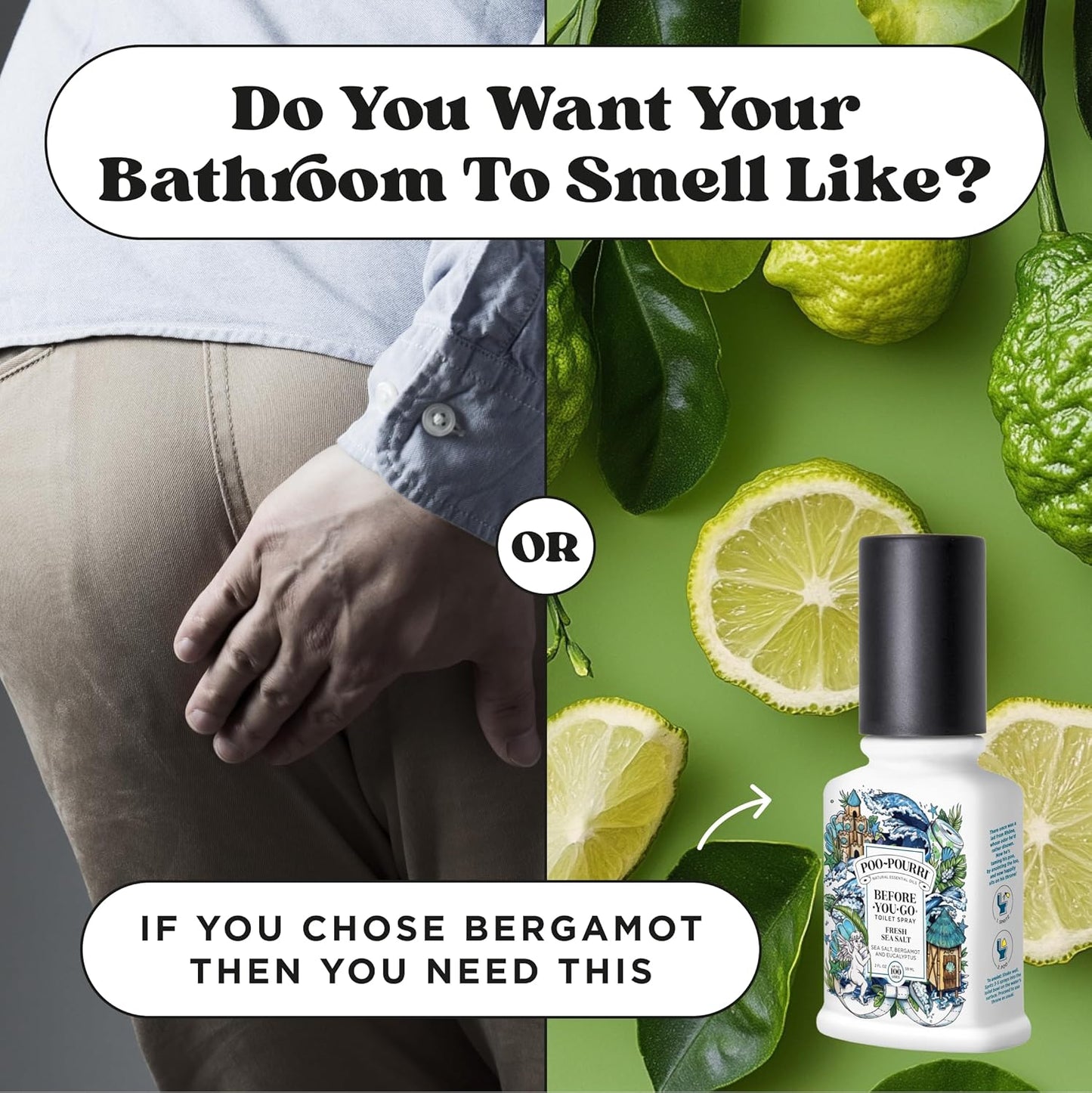 Poo-Pourri Toilet Spray - Fresh Sea Salt Deodorizer | 2 Fl Oz, Up to 100 Uses, TSA Approved