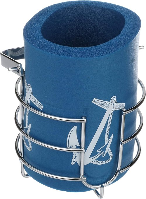 Chrome Plated Brass Boat Beverage Holder - Thermal Insulator for Drinks