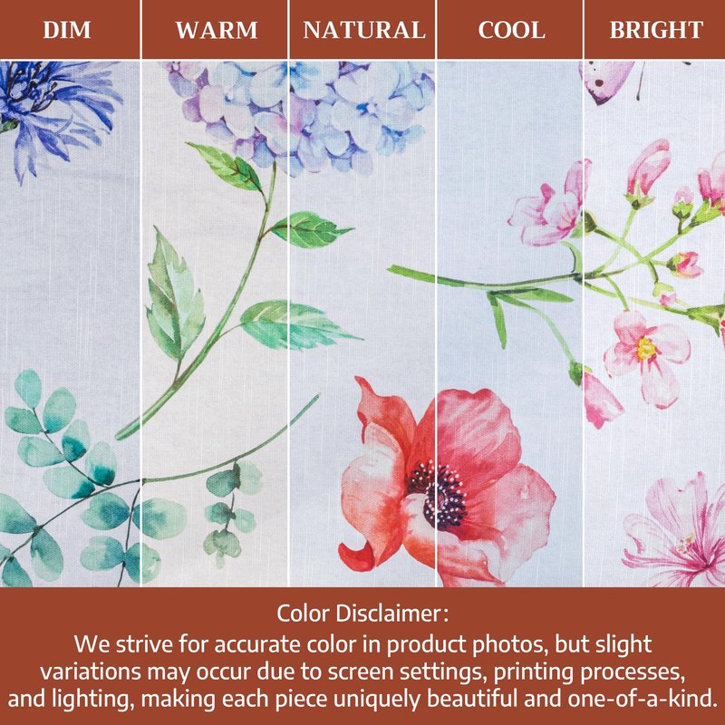 Maison d' Hermine Table Cloth Rectangle Table 100% Cotton 60 x 120 Inches Tablecloth Reusable Decorative for Dining Kitchen Room Farmhouse Home Gifts for Mothers Day Spring Summer - Just Floral