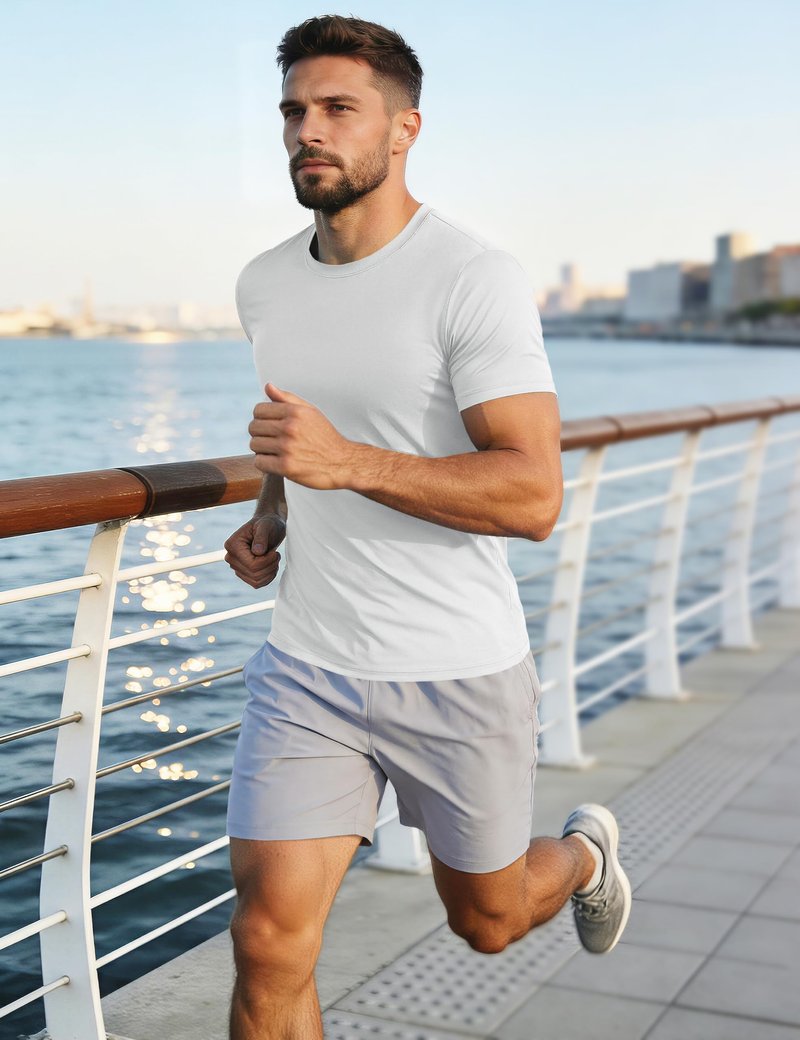 T Shirts for Men Dry Fit Hiking T-Shirt UPF 50+ UV Fishing Short Sleeve Shirts for Gym Workout Running