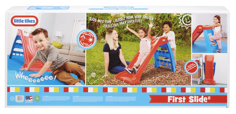 Little Tikes First Slide for Kids, Easy Set Up for Indoor Outdoor, Easy to Store, for Toddlers Ages 18 Months - 6 years