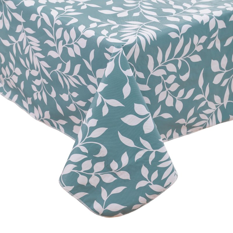 Walrus Heavy Duty Vinyl Tablecloth with Flannel Backing Waterproof Oil-Proof Plastic Table Cloth Stain-Resistant Wipeable Rectangle or Square Table Cover for Indoor and Outdoor (Branch, 54X54 Inch)