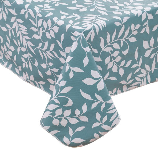 Walrus Heavy Duty Vinyl Tablecloth with Flannel Backing Waterproof Oil-Proof Plastic Table Cloth Stain-Resistant Wipeable Rectangle or Square Table Cover for Indoor and Outdoor (Branch, 52X70 Inch)