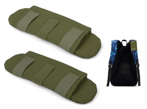 KICPUK 2 Shoulder Strap Pads,Backpack Shoulder Pads,Shoulder Strap Pads for Optimal Weight Distribution,Suitable for Weighted Vests,Backpacks,Computer Bags,Harnesses (Green)