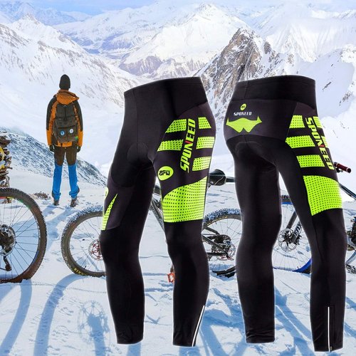 Men's 4D Padded Cycling Tights - Sponeed Road Bike Leggings for Outdoor Riders