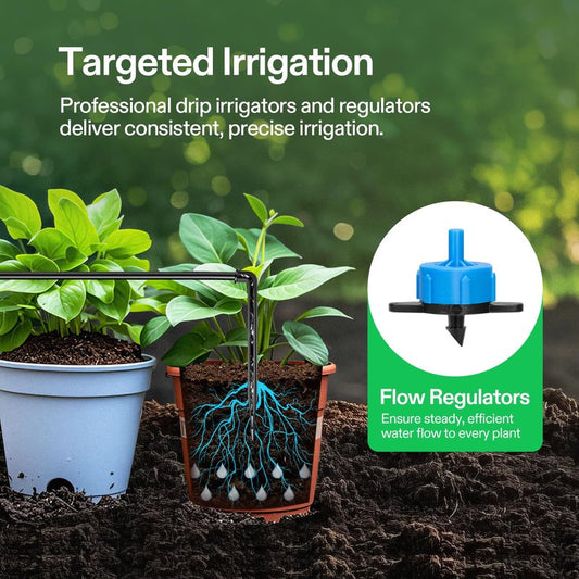VIVOSUN Automatic Drip Irrigation Kit, Smart Watering System with 16 Drip Emitters, 4mm Fast Flow, App-Controlled A10 GrowHub, Quiet 15W Pump, Anti-Siphon & Filtered for Indoor & Outdoor Plants