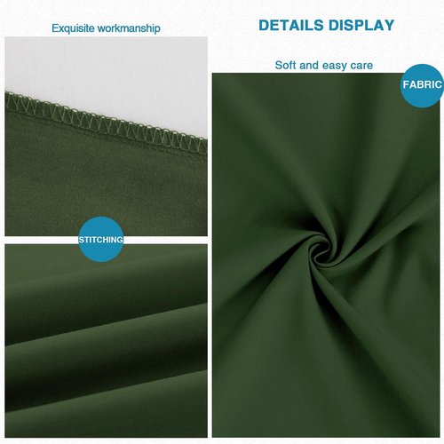 FLXXIE Body Pillow Cover - Super Soft Microfiber Case | Olive Green, 20x54, Wrinkle & Stain Resistant