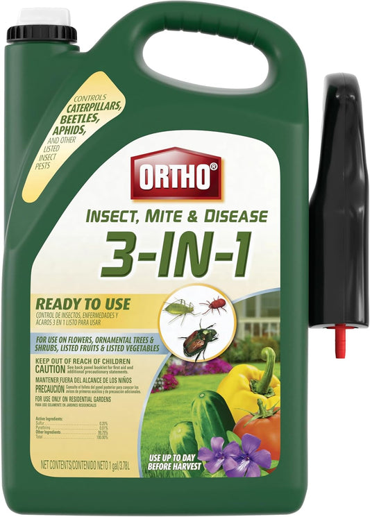 Ortho 3-in-1 Insect Mite & Disease Control - Ready-to-Use 1 Gallon Solution