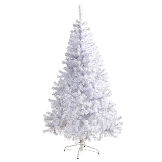 Nearly Natural 6ft. White Artificial Christmas Tree with 680 Bendable Branches