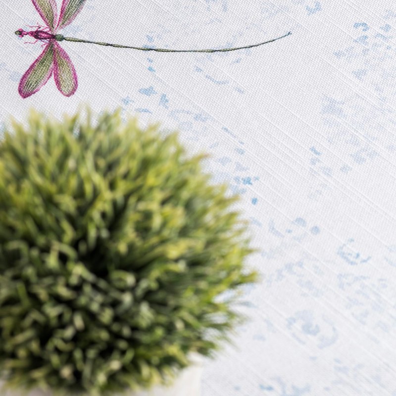Maison d' Hermine Table Cloth Round Table 100% Cotton 69 Round Inches Tablecloth Reusable Decorative for Dining Kitchen Room Farmhouse Home Gifts for Mothers Day Spring Summer - Fleurs De Mai