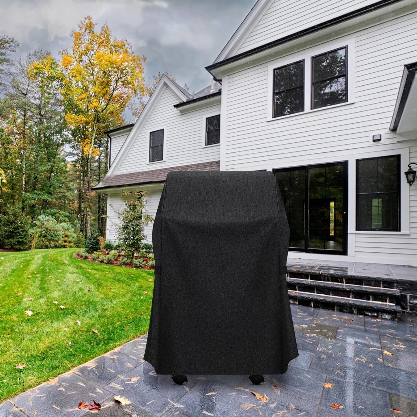 Weber 30-Inch Grill Cover - Heavy Duty 600D Waterproof & Weather Resistant | Fits 210 Series Gas Grills