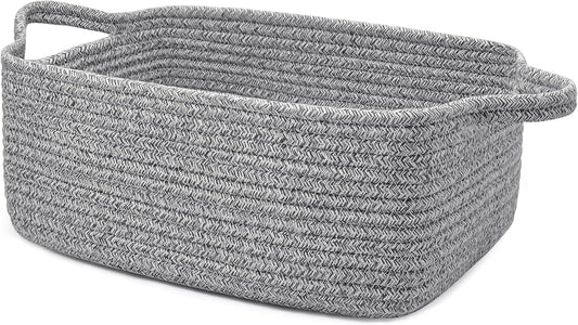 Skiennix Empty Gift Basket for Kids - Stylish Grey Storage Basket for Toys | 13 x 10 x 5 Inches