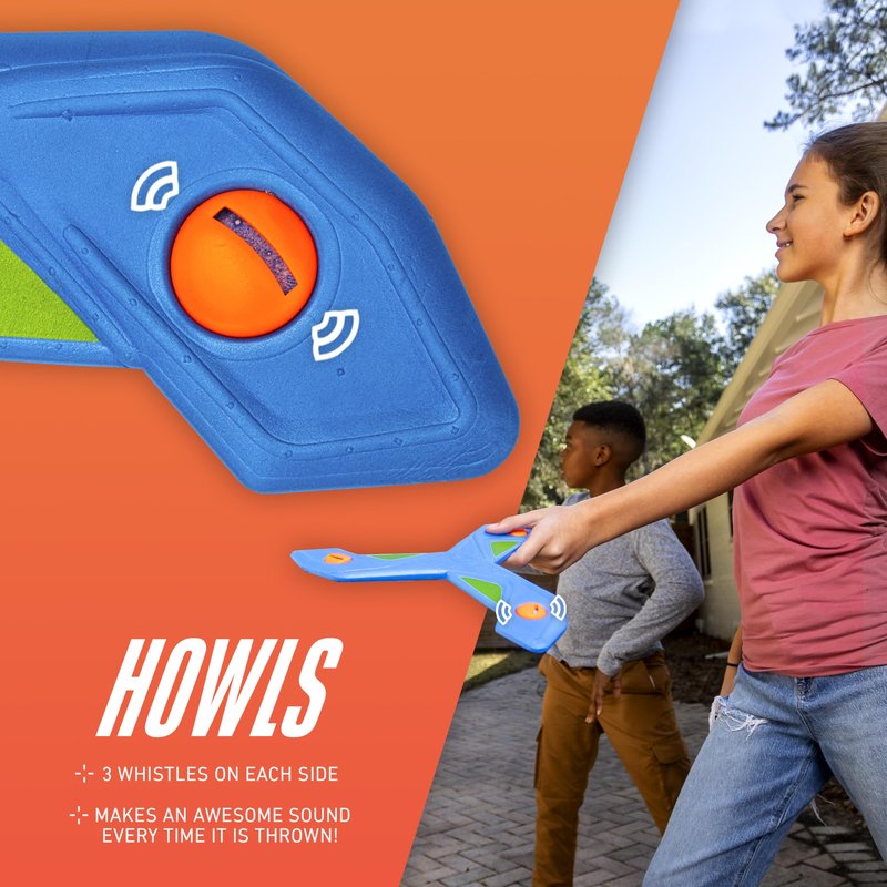 Nerf Kids Toy Boomerang - Slingerang Soft Foam Boomerang for Kids - Great Outdoor Gift for Boys + Girls - Perfect Backyard + Beach Toy