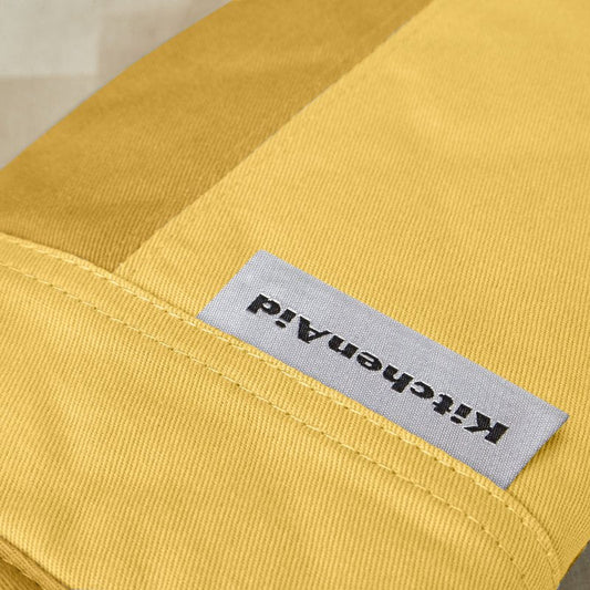 KitchenAid Beacon Two-Tone Non-Slip Mini Oven Mitt Set, Majestic Yellow, 5.5"x8", 2 Piece