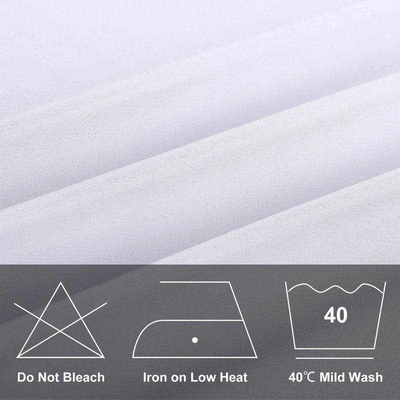 luccido 6 Pack Rectangle Tablecloth 60 x 102 Inches White Table Cloth Stain and Wrinkle Resistant Washable Polyester Fabric Table Cover for Party, Wedding and Banquet Decoration