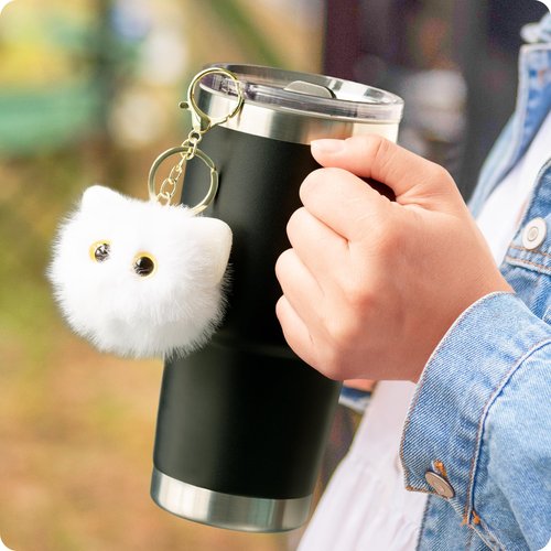 30 OZ Replacement Lid Screw Top Exclusively for YETI Rambler Travel Mug, 30oz Stronghold Threaded Screw On Lid Leak Proof With Straw Hole(For 30 oz Travel Mug Only!