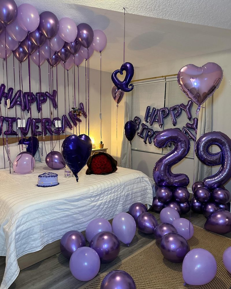 Purple Number 8 Balloon 40 Inch, 8th Birthday Party Decorations for Children, Giant 8 Foil Balloon for Party Supplies