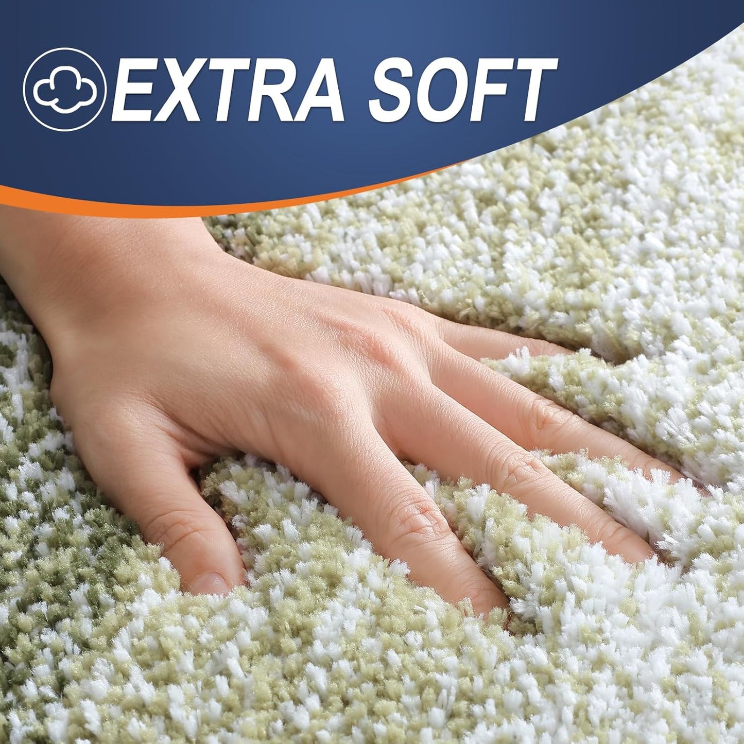 OLANLY Microfiber Bath Rugs - Extra Soft & Absorbent 24x16 Dark Green Mat | Quick Dry & Washable