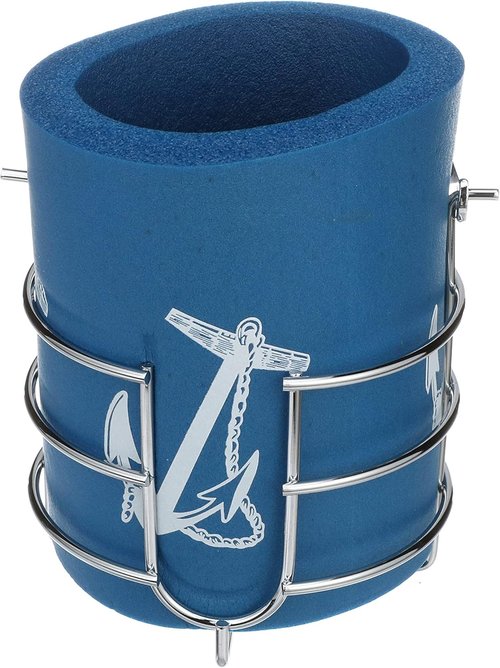 Chrome Plated Brass Boat Beverage Holder - Thermal Insulator for Drinks