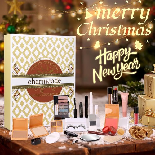 CHARMCODE Makeup Advent Calendar 2025 - 24-Day Christmas Gift Set for Women & Teens | Holiday Beauty Surprises
