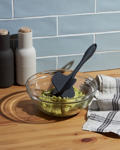 GIR: Get It Right Silicone Quad Meat Chopper Kitchen Essentials - 12-Inch Slate - Non-Stick Heat Resistant Handle - Versatile Meat Masher - Ground Beef Chopper Tool