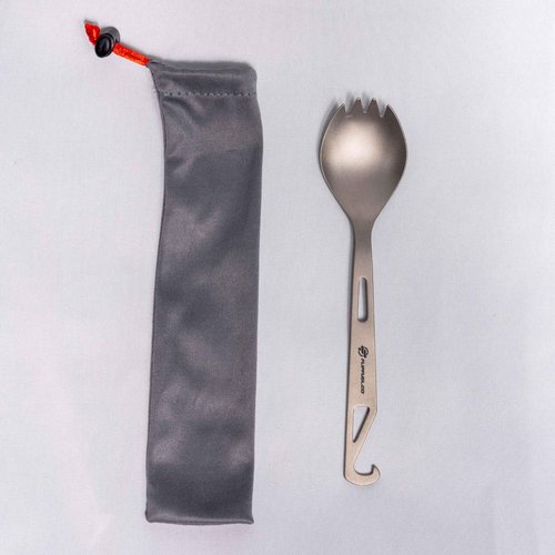 FlipFuel Ultra-Light Titanium Spork for Backpacking & Camping