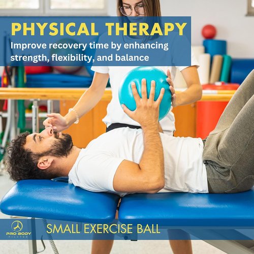 9-Inch ProBody Pilates Exercise Ball - Stability, Yoga, Core & Therapy Workout