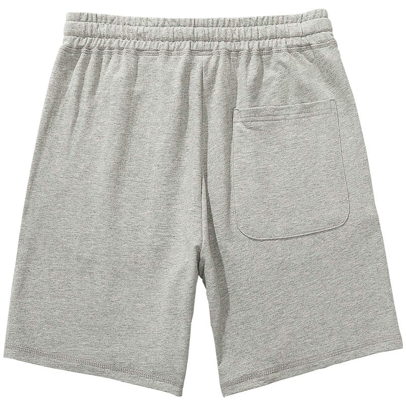AMY COULEE Men's Casual Shorts 8” Cotton Athletic Workout Lounge Sweat Shorts with Pockets (Gray, L)