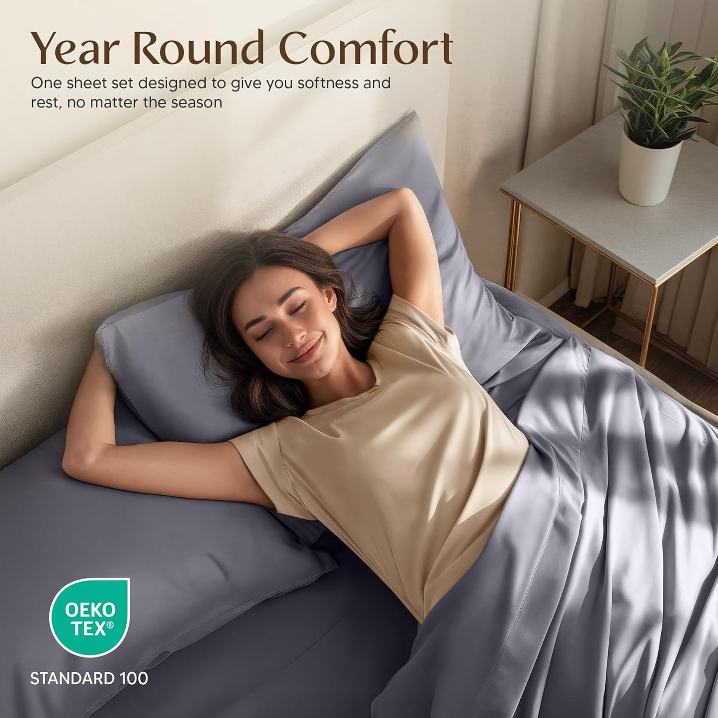 Utopia Bedding Twin Sheet Set - Soft & Breathable Microfiber, 3-Piece Bed Sheets, Oeko-Tex Certified | Grey