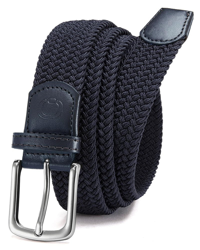 CHAOREN Stretch Mens Belt - Braided Elastic Golf Belt for Men 1 3/8"- Fits Casual Jeans & Shorts