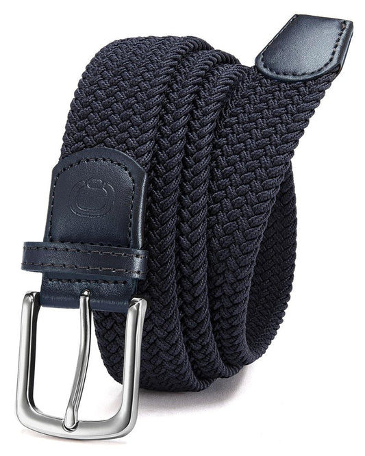 CHAOREN Stretch Mens Belt - Braided Elastic Golf Belt for Men 1 3/8"- Fits Casual Jeans & Shorts