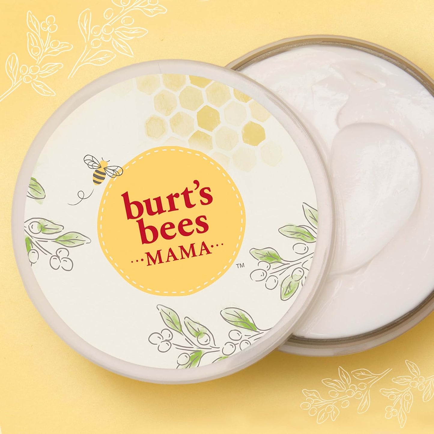 Burt's Bees Mama Belly Butter - Stretch Mark Cream for Pregnancy & Postpartum Care | 6.5 Oz Tub