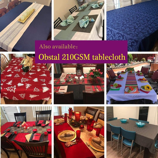 Obstal Sage Green Rectangle Table Cloth - Heavy Duty Water Resistance Polyester Tablecloth, Decorative Fabric Table Cover for Outdoor and Indoor Use, 60x84 Inch